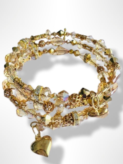 Golden Elegance Bracelet (DBS102-2) - MADE TO ORDER