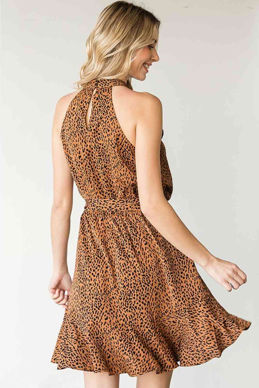 Flowy, Leopard Dress - This can be worn all year long!